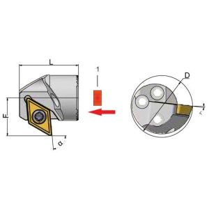 CS25-SDXCL-11 Bohrstangenkopf